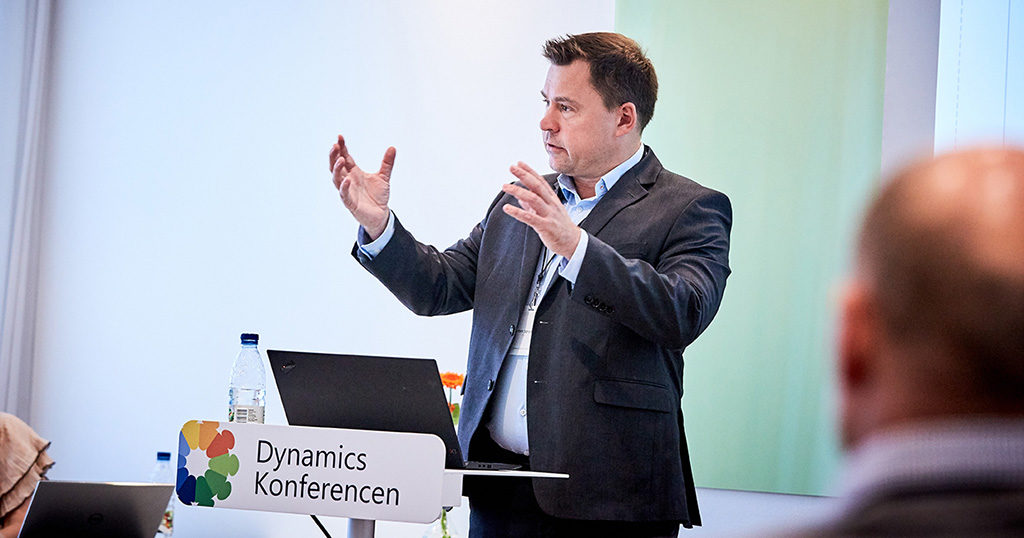 Morten Sørensen fra DLF A/S fortæller om Intercompany på Dynamics-konferencen