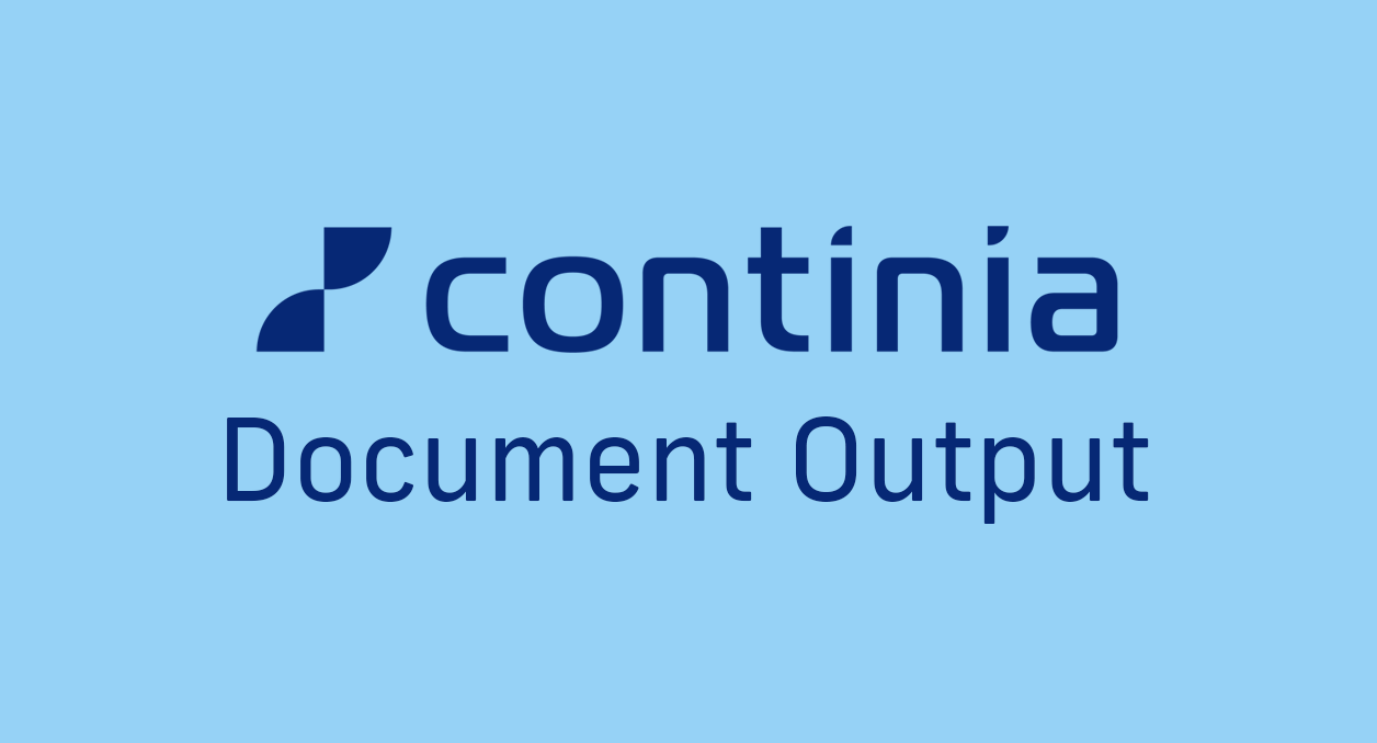 Introduktion til Continia Document Output