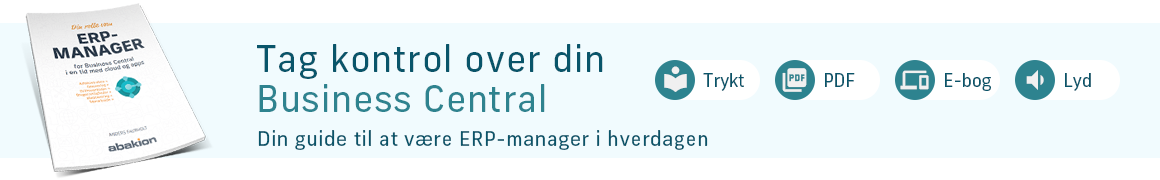 Din rolle som ERP-manager for Business Central