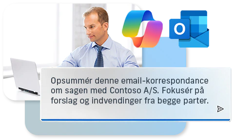 Copilot, opsummér denne email-korrespondance om sagen med Contoso A/S. Fokusér på forslag og indvendinger fra begge parter.
