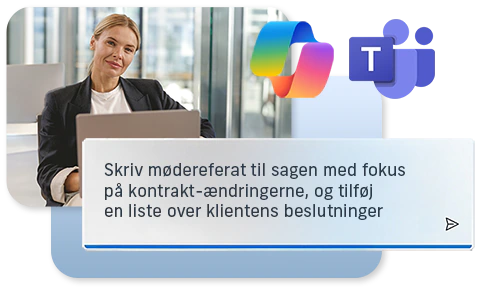 Copilot, skriv mødereferat til sagen med fokus på kontrakt-ændringerne, og tilføj en liste over klientens beslutninger