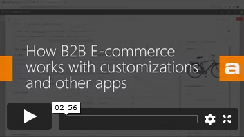 Sådan virker B2B Ecommerce med tilretninger og apps i ERP
