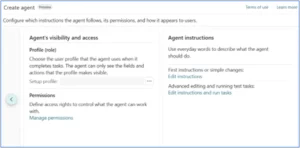Agenten konfigureres i en guide, hvor der tildeles information om agenten og de instruktioner, den skal følge