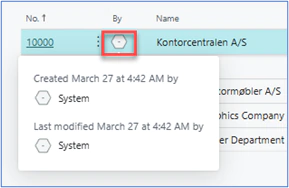 Funktionen aktiveres på lister ved at tilvælge den i listevisning. Ved at klikke på ikonet kan man se detaljer