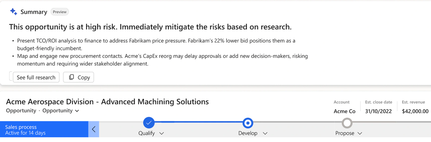 CRM wave 1 2026 - Sales Research Agent