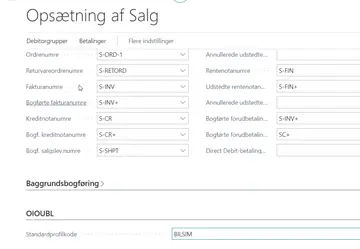 Opsætning af OIO-UBL i Dynamics 365 Business Central